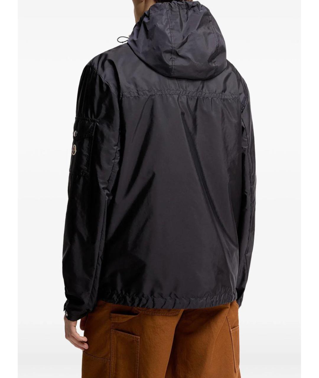 MONCLER Темно-синяя полиамидовая куртка, фото 3