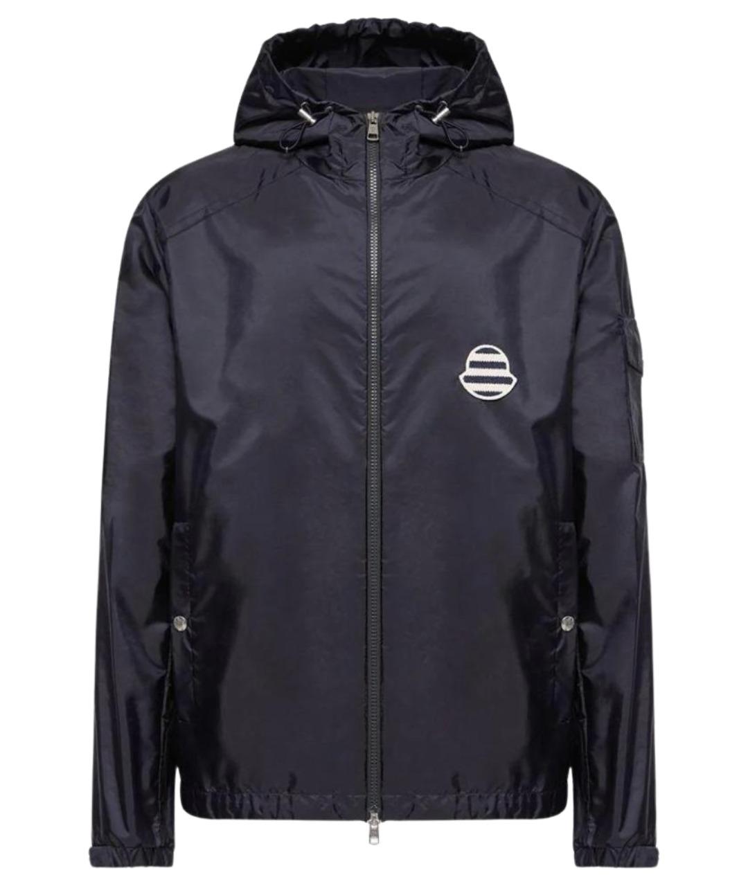 MONCLER Темно-синяя полиамидовая куртка, фото 1