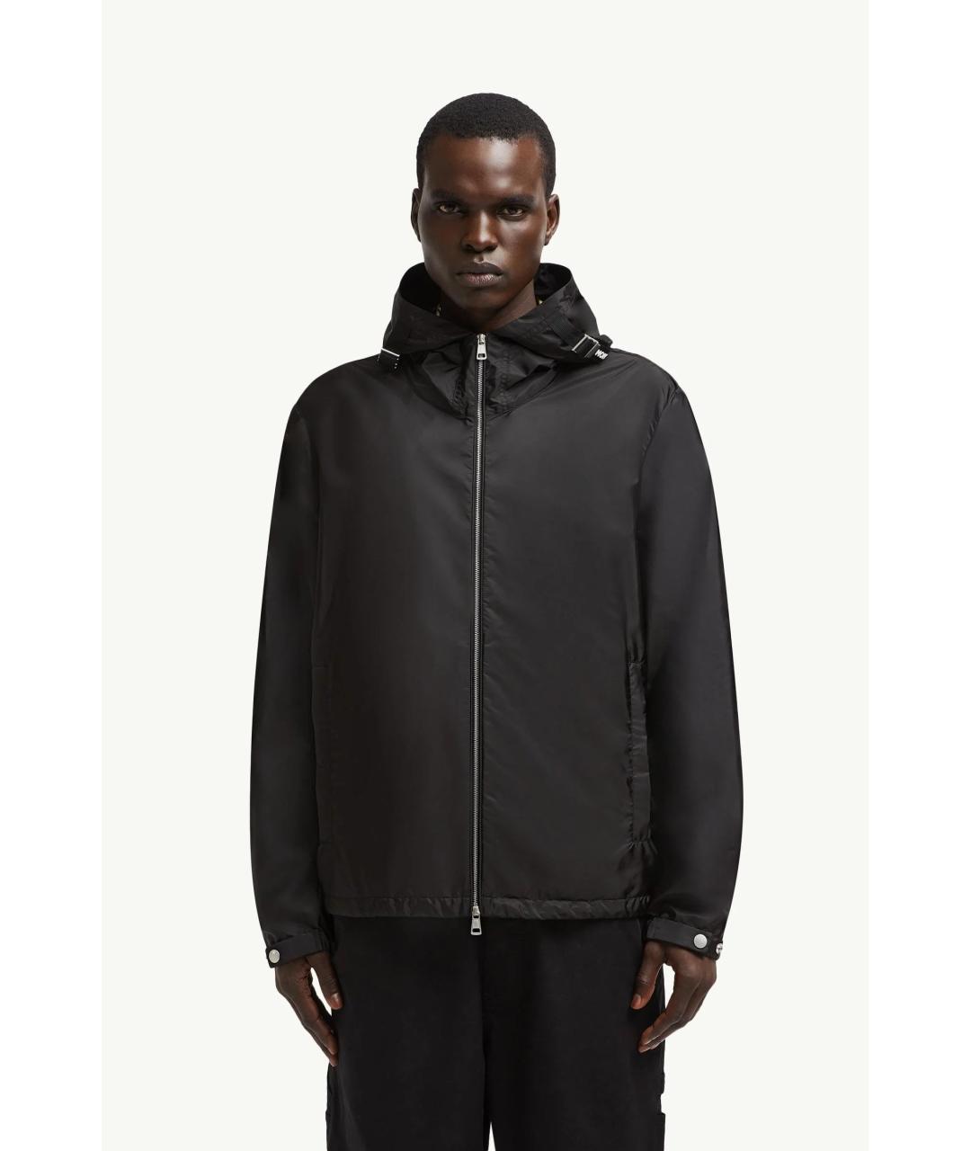 MONCLER Черная полиамидовая куртка, фото 2