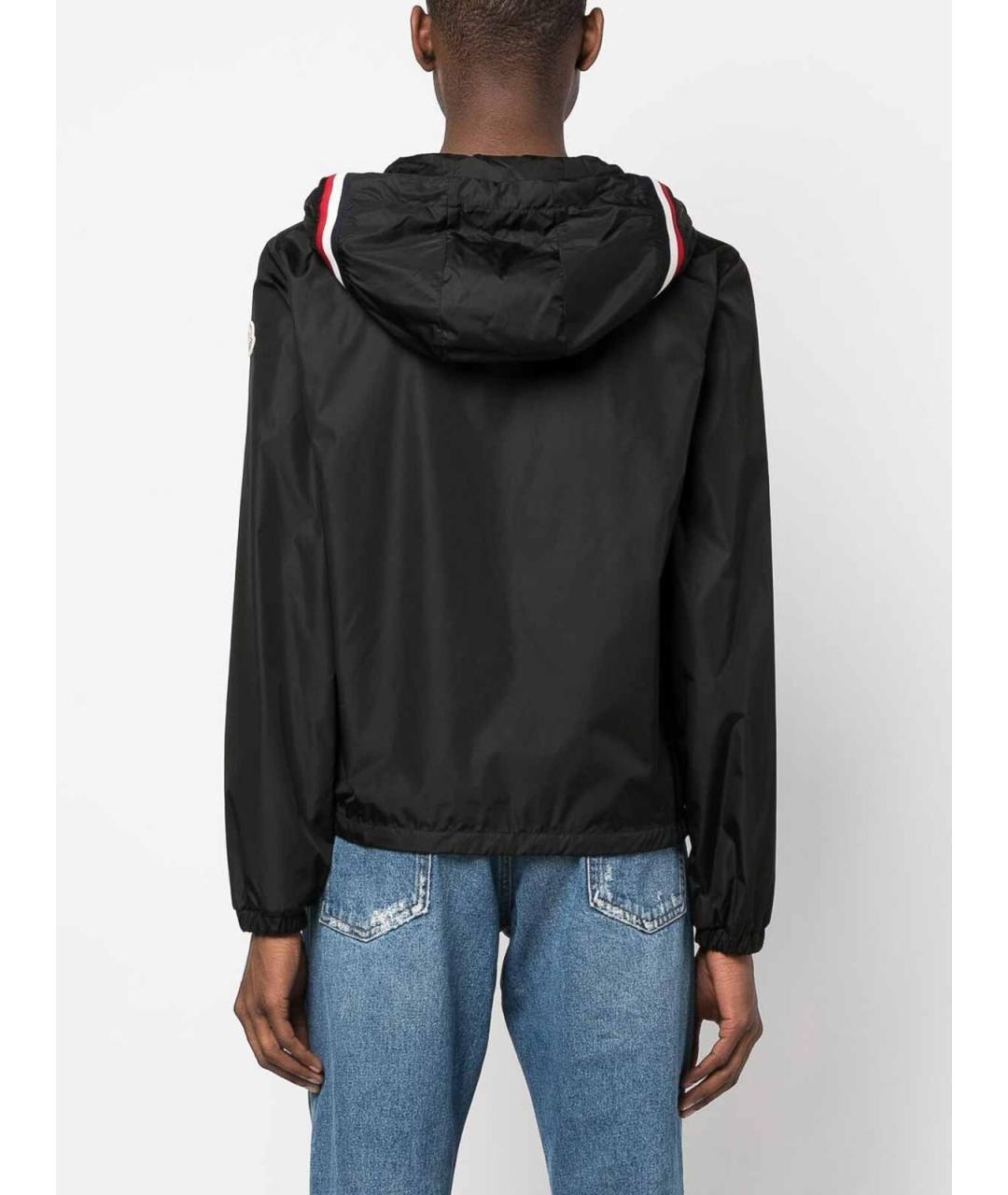 MONCLER Черная полиамидовая куртка, фото 4