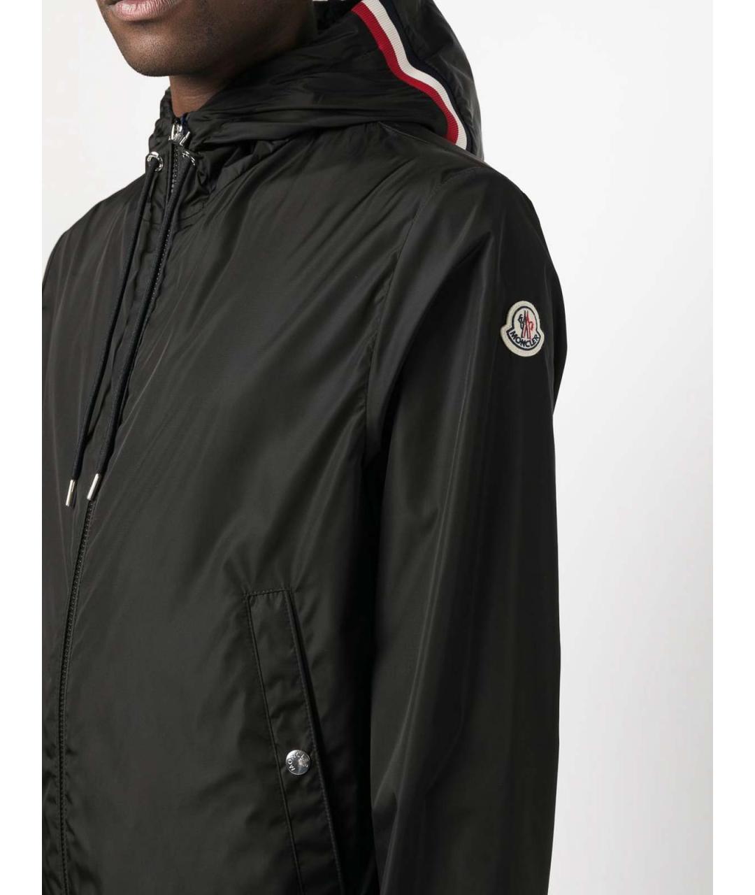 MONCLER Черная полиамидовая куртка, фото 3