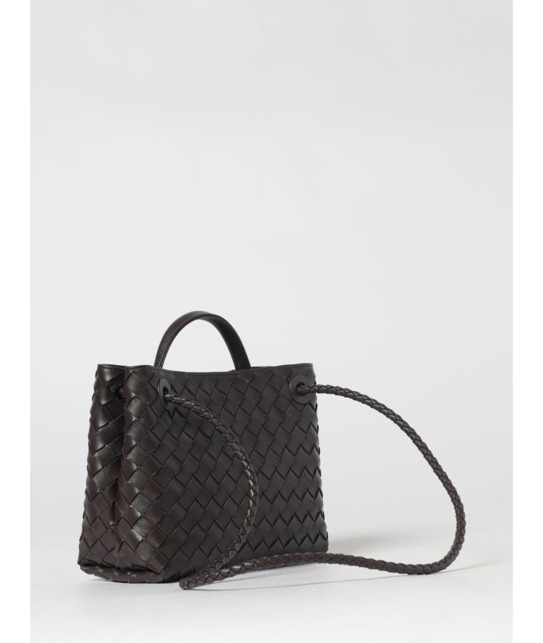 BOTTEGA VENETA Коричневая кожаная сумка тоут, фото 3