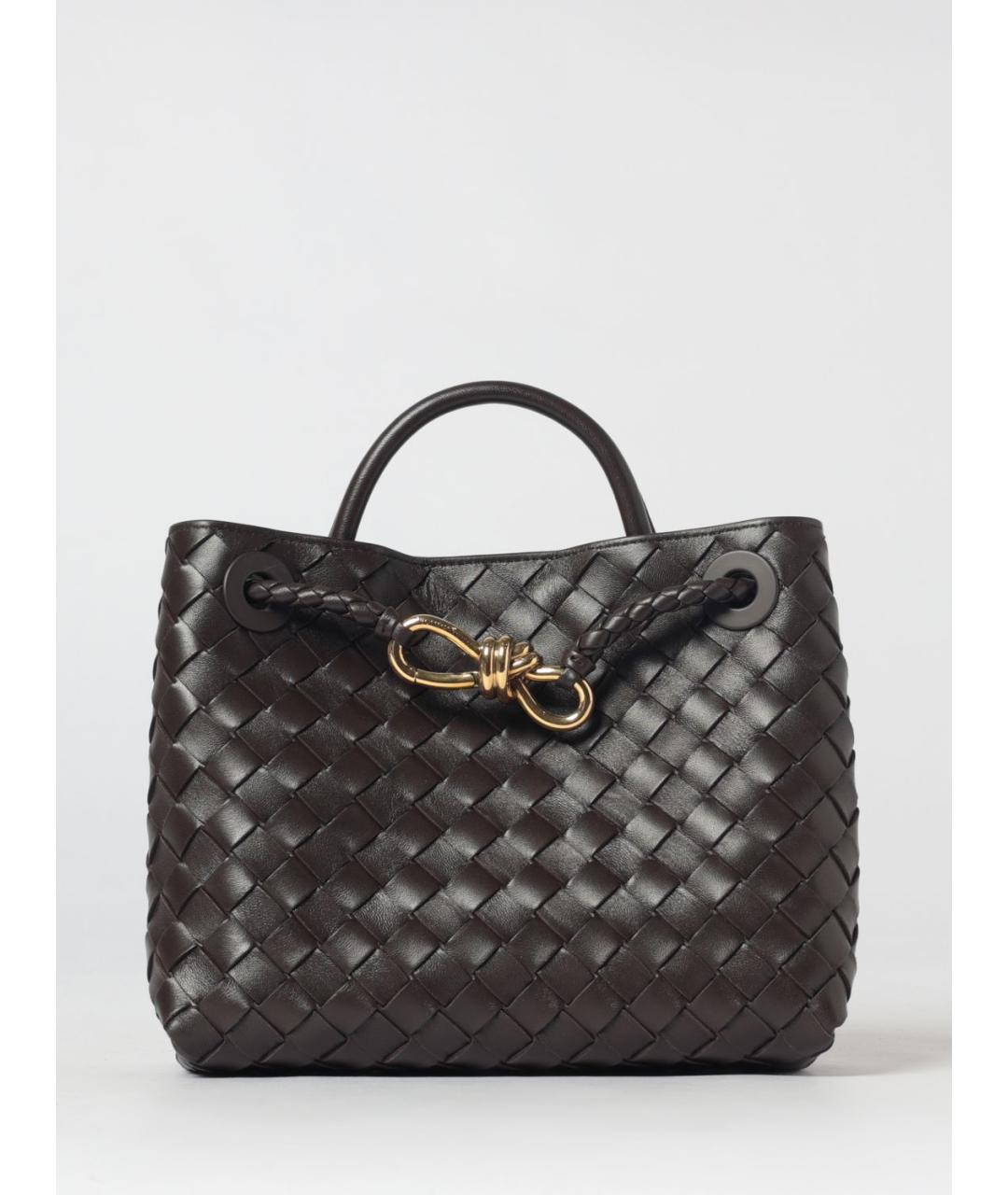 BOTTEGA VENETA Коричневая кожаная сумка тоут, фото 6