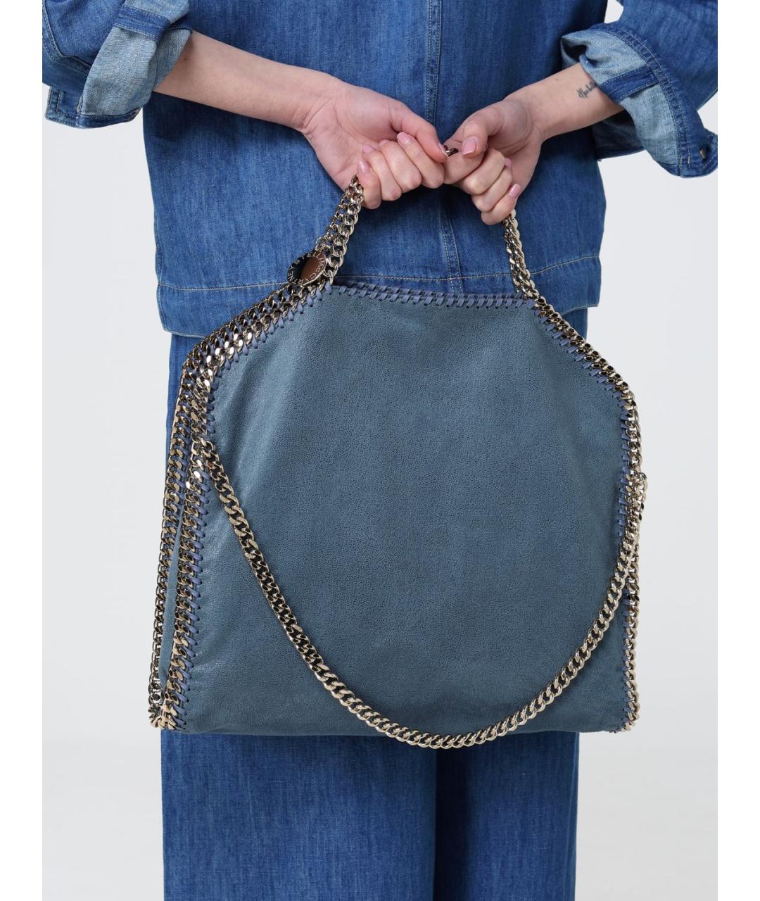 STELLA MCCARTNEY Синяя сумка тоут из искусственной кожи, фото 2