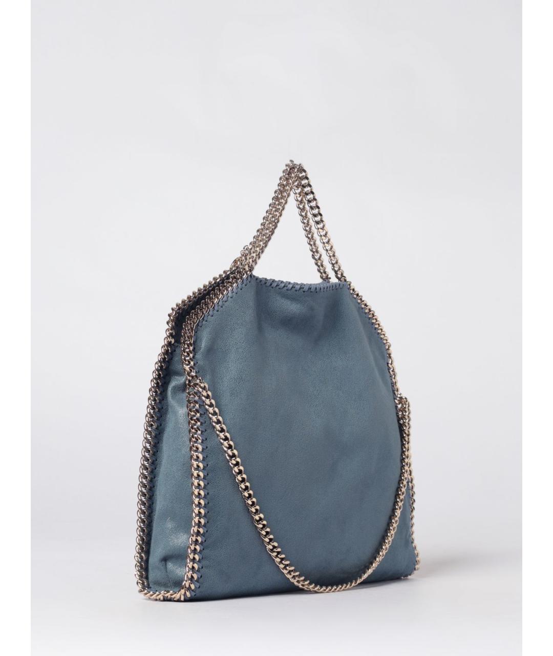 STELLA MCCARTNEY Синяя сумка тоут из искусственной кожи, фото 3