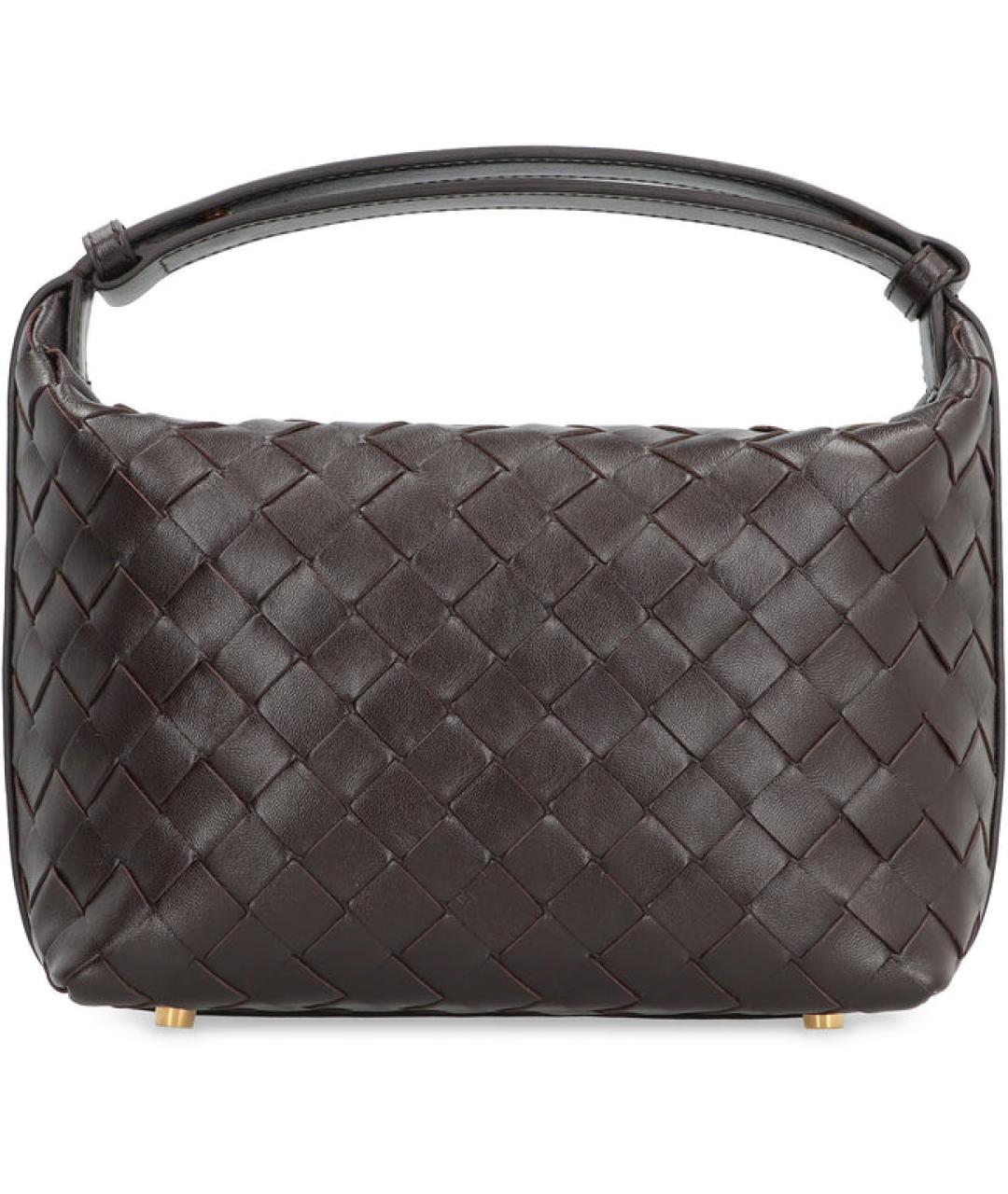 BOTTEGA VENETA Коричневая кожаная сумка через плечо, фото 1