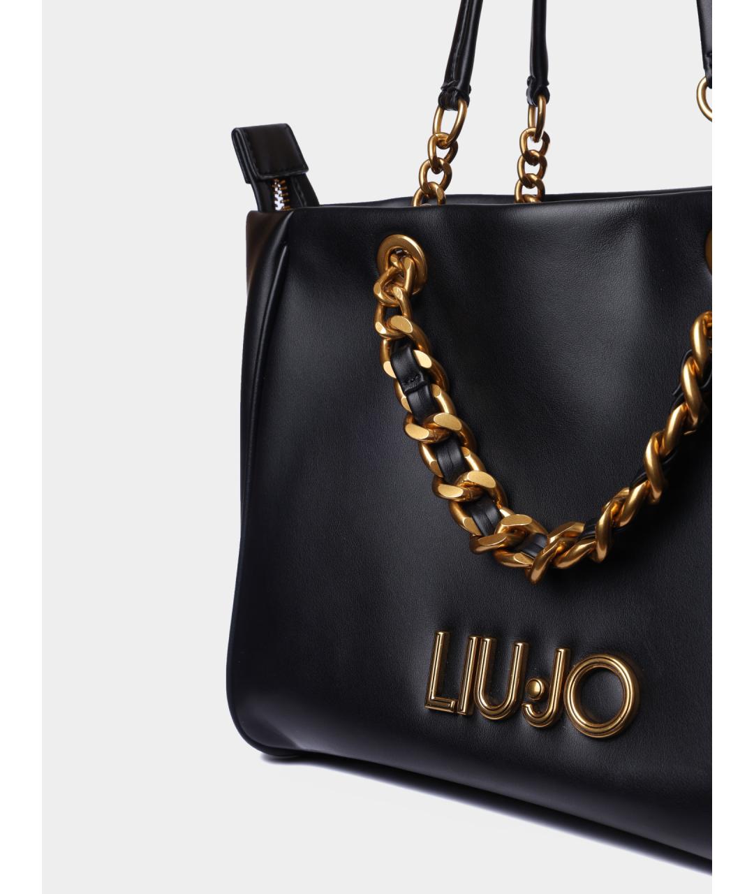 LIU JO Черная сумка тоут, фото 3