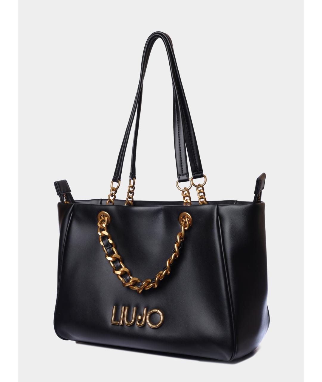 LIU JO Черная сумка тоут, фото 2