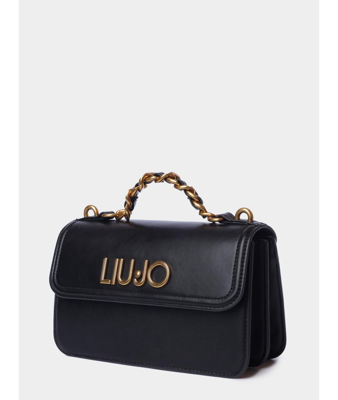 LIU JO Черная сумка с короткими ручками, фото 3