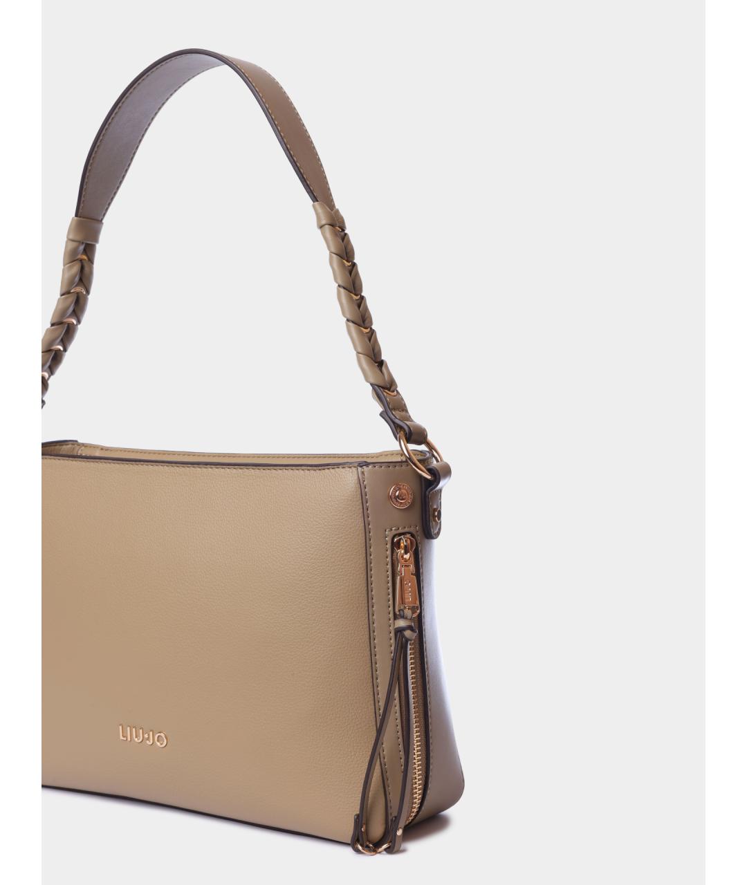 LIU JO Бежевая сумка через плечо, фото 3
