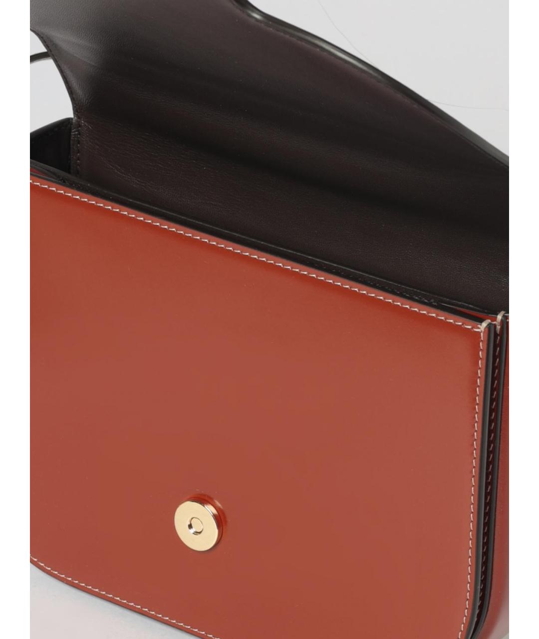 FERRAGAMO Коричневая кожаная сумка через плечо, фото 5