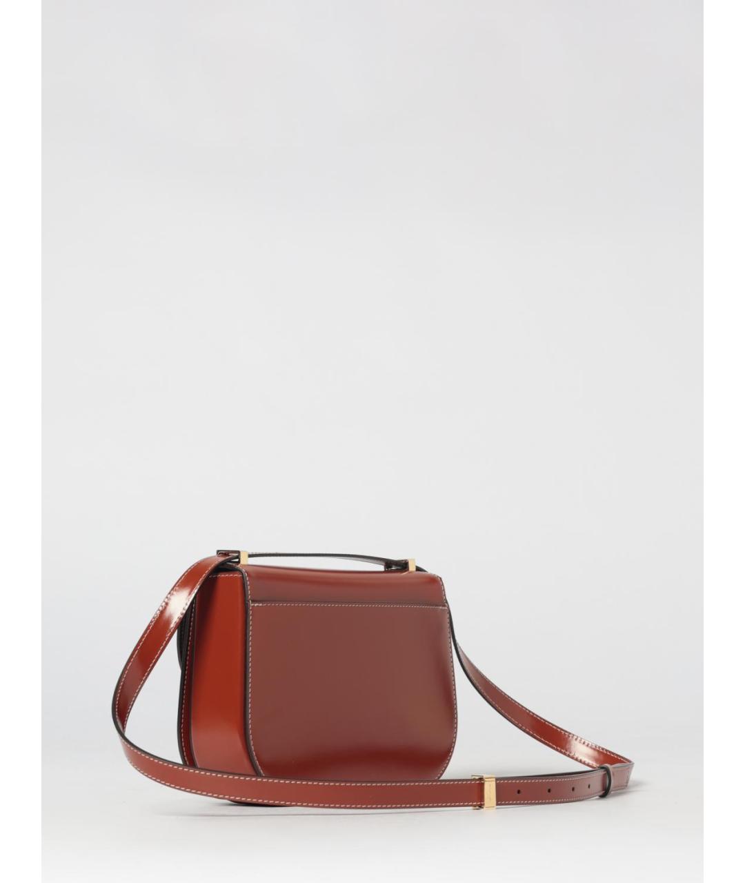 FERRAGAMO Коричневая кожаная сумка через плечо, фото 3