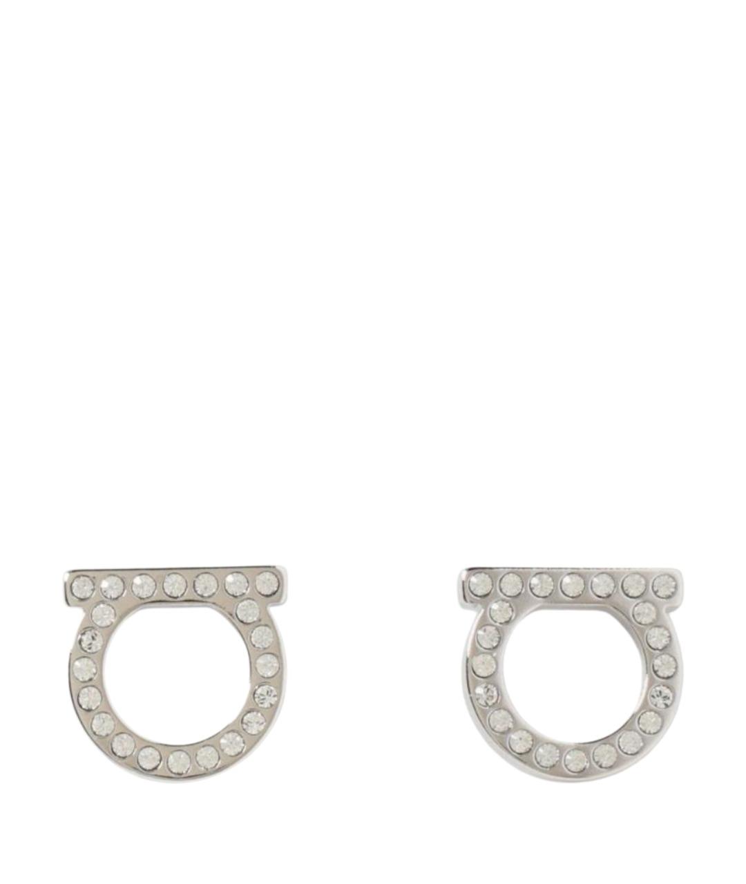 FERRAGAMO Серебряные металлические серьги, фото 1