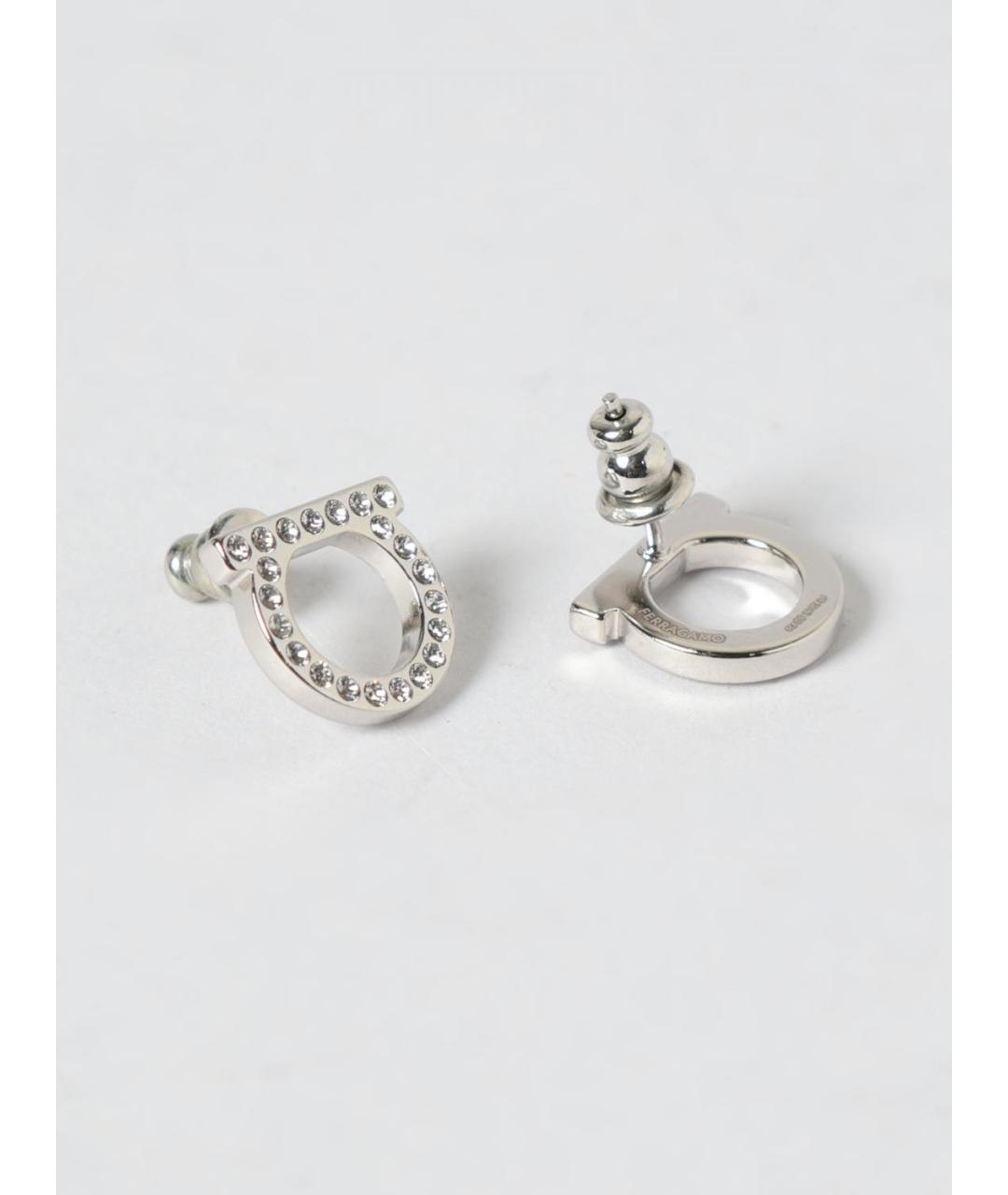 FERRAGAMO Серебряные металлические серьги, фото 2