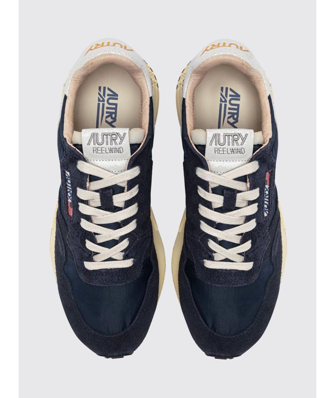 AUTRY Темно-синие замшевые низкие кроссовки / кеды, фото 3