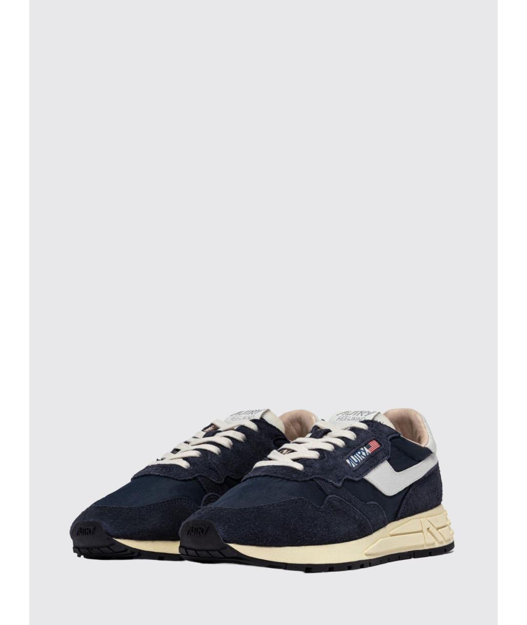 AUTRY Темно-синие замшевые низкие кроссовки / кеды, фото 2