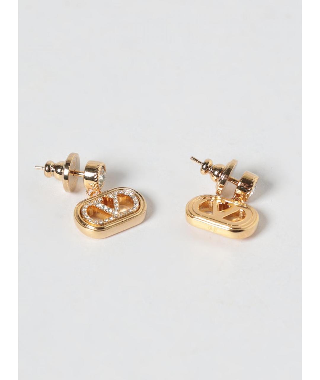 VALENTINO Золотые металлические серьги, фото 2