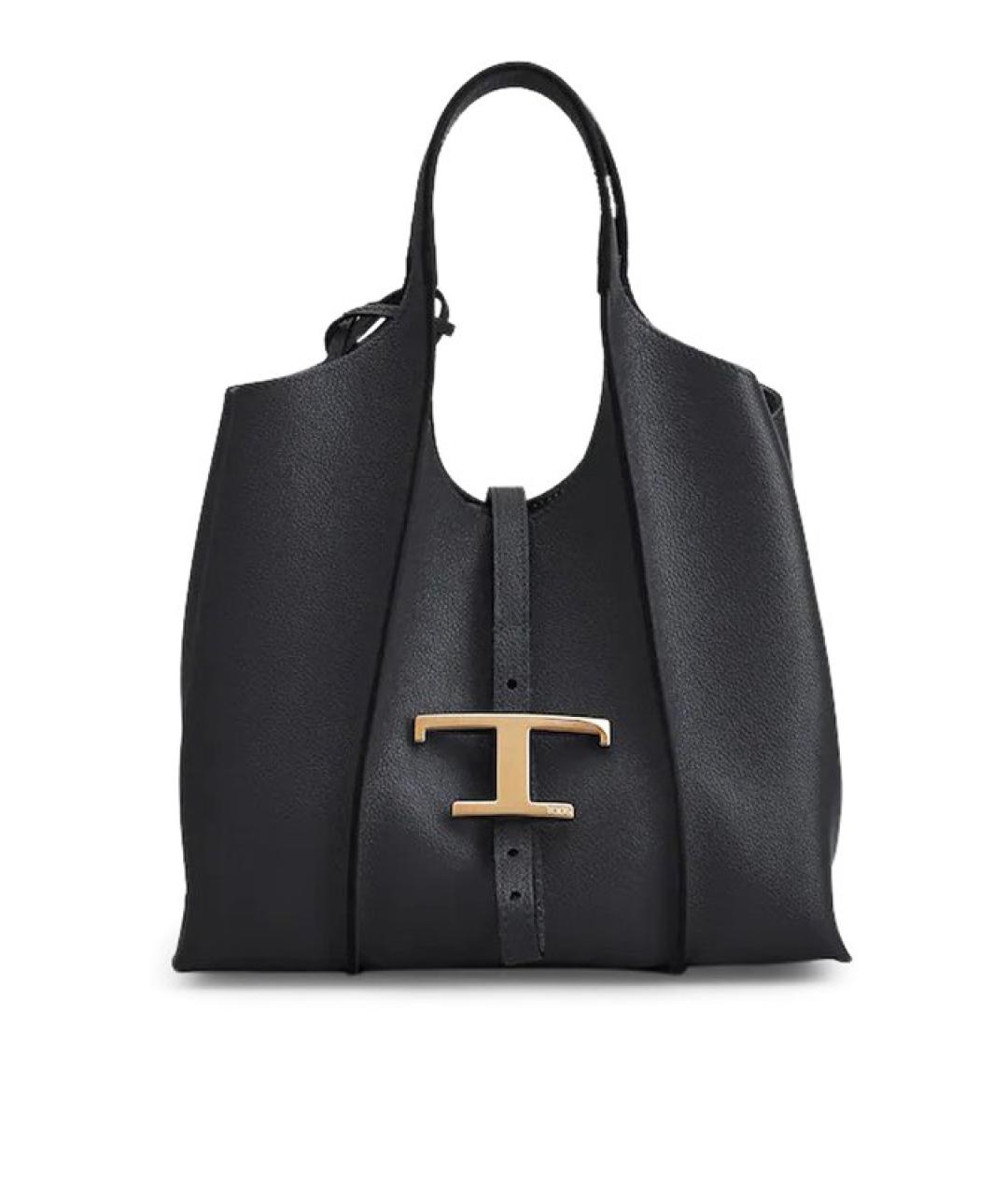 TOD'S Черная кожаная сумка через плечо, фото 1