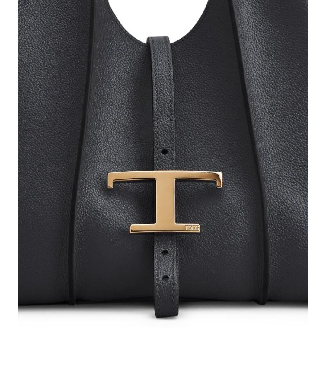 TOD'S Черная кожаная сумка через плечо, фото 4