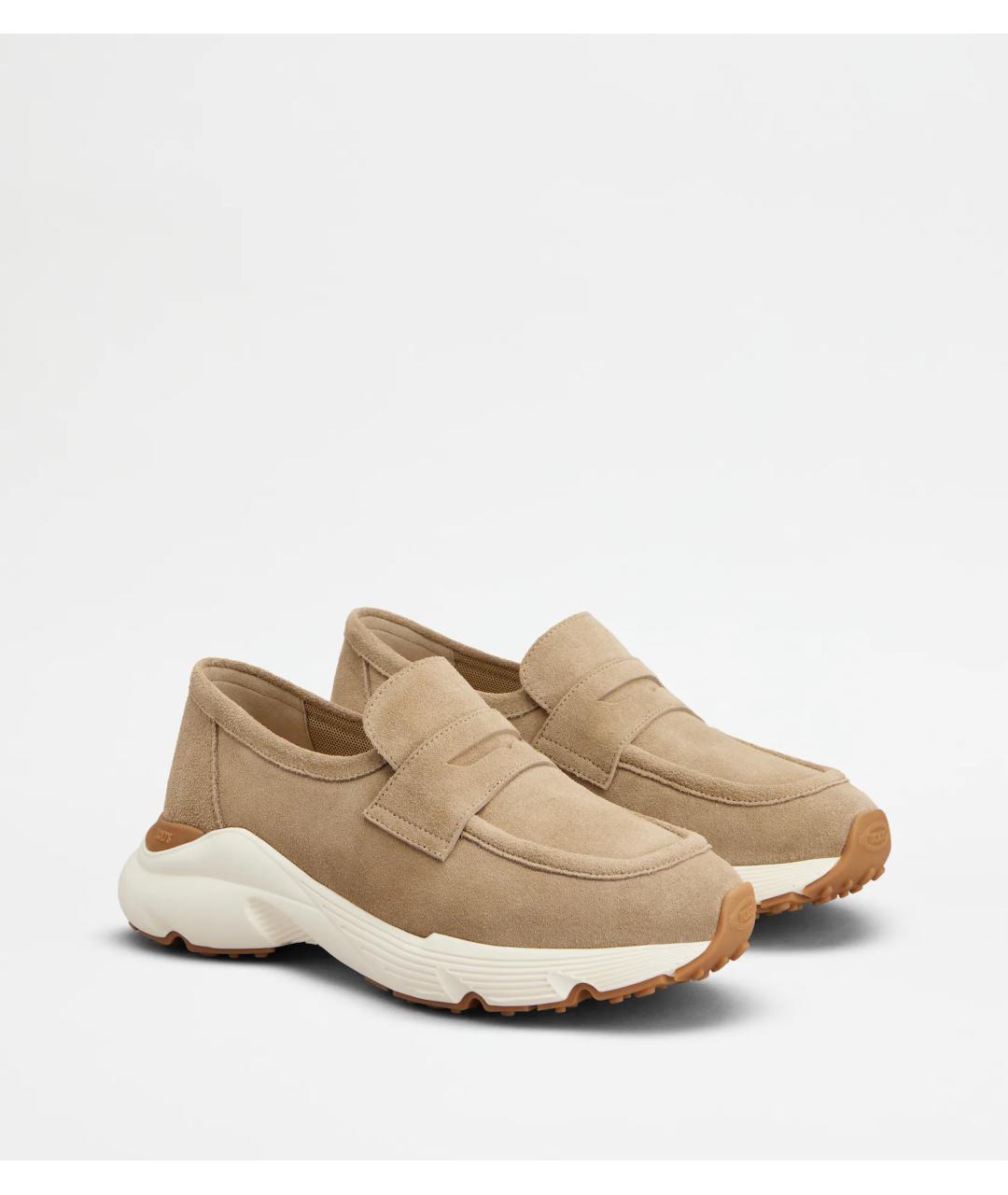 TOD'S Коричневые замшевые лоферы, фото 2