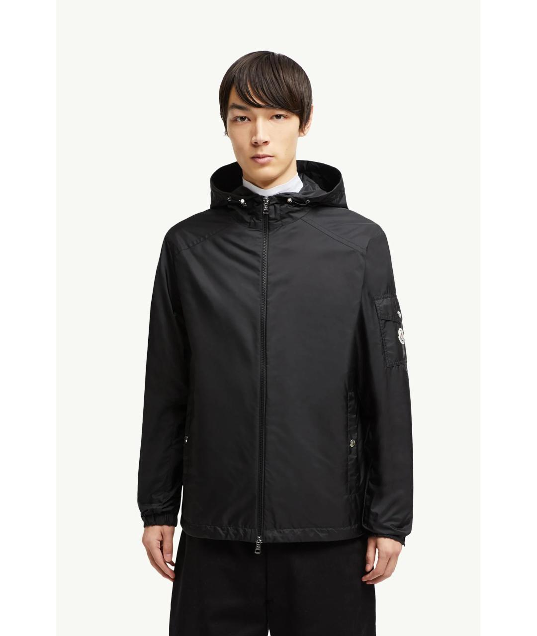 MONCLER Черная полиамидовая куртка, фото 3