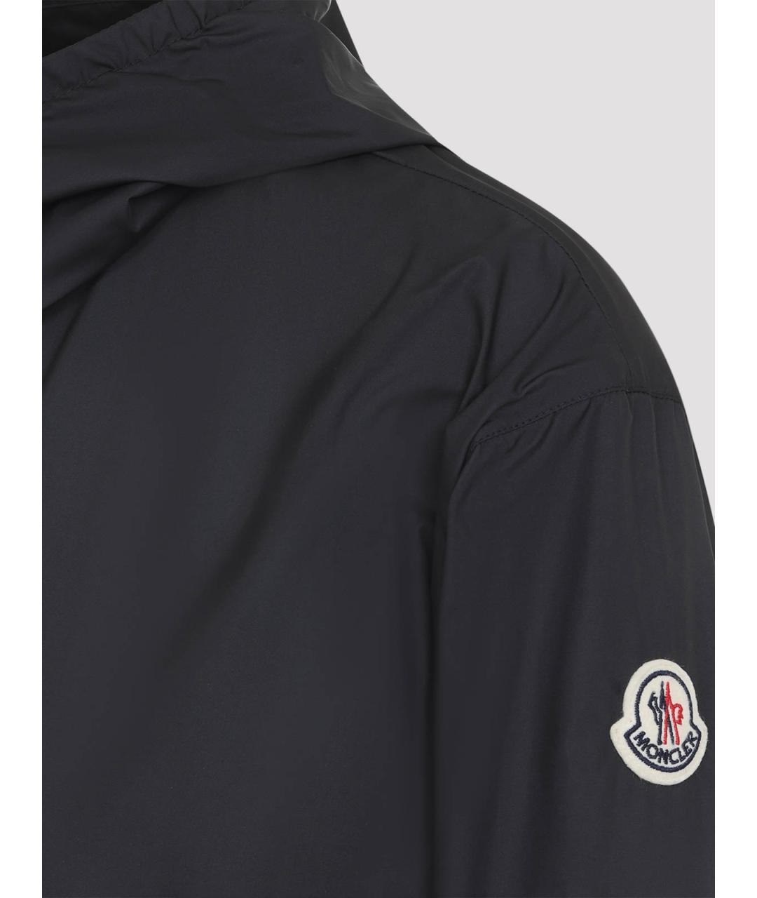 MONCLER Черная полиэстеровая куртка, фото 2