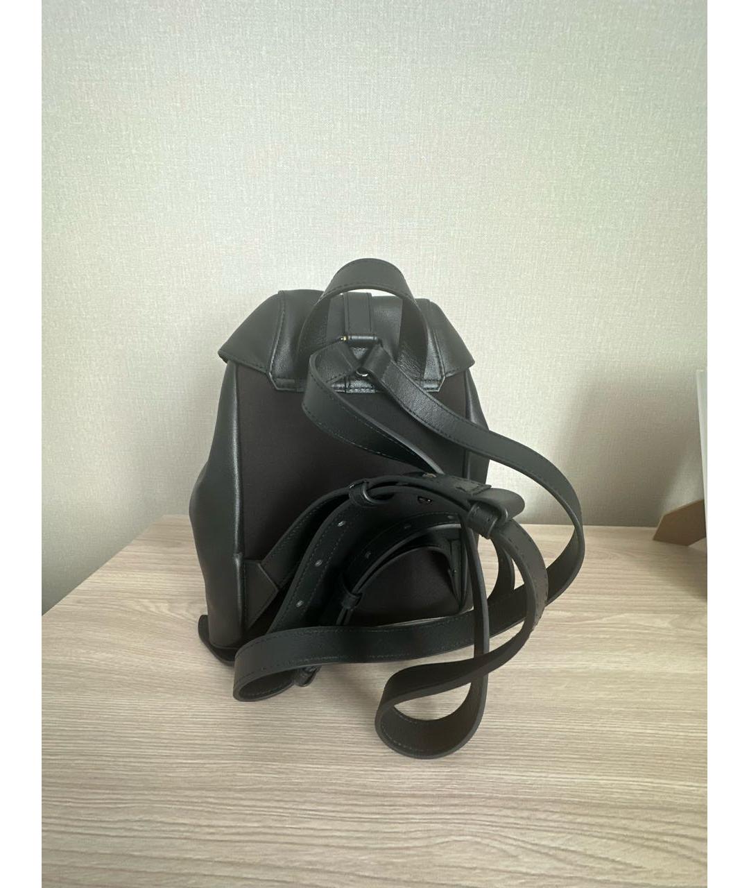 FURLA Черный кожаный рюкзак, фото 7