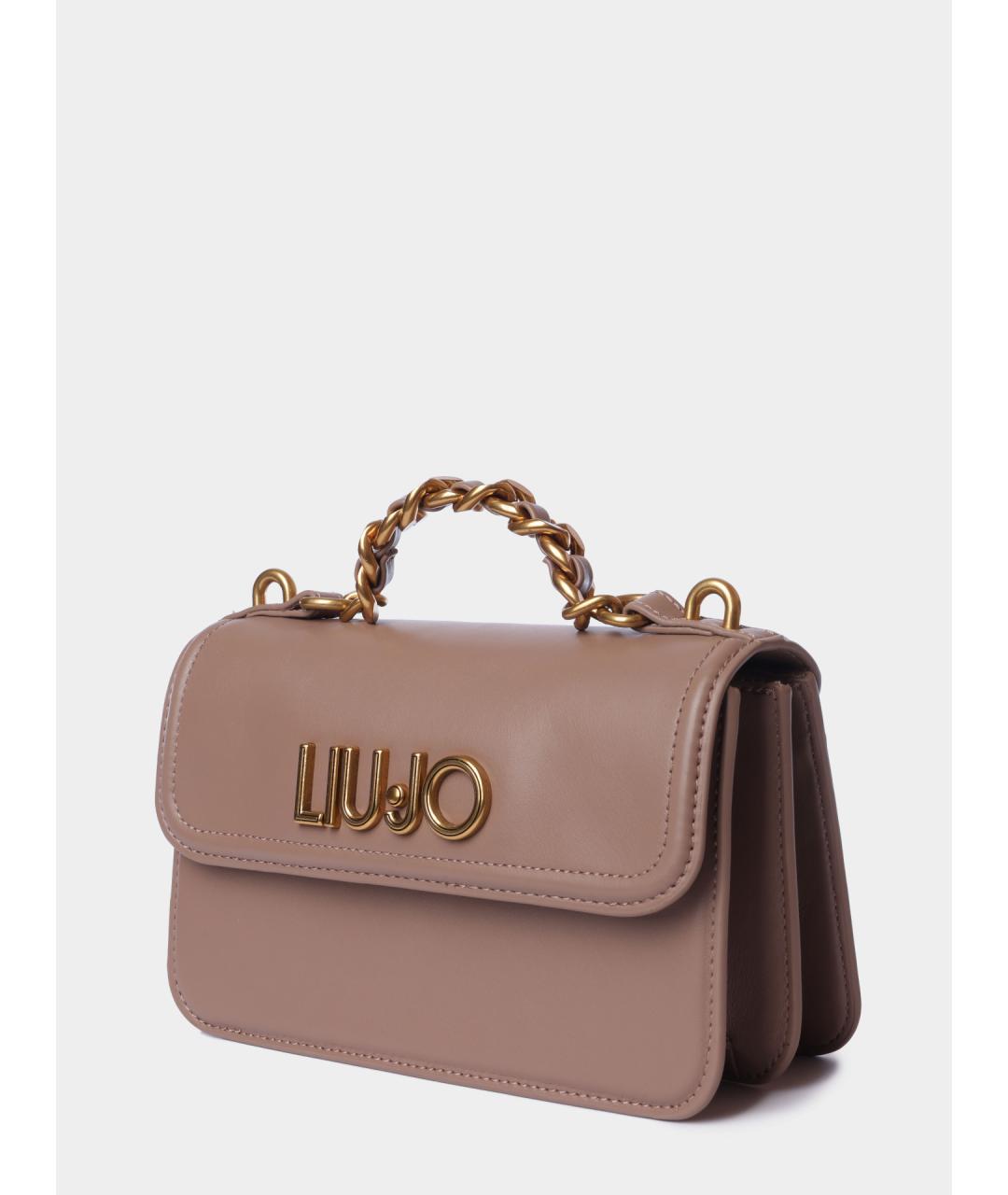 LIU JO Кожаная сумка с короткими ручками, фото 4