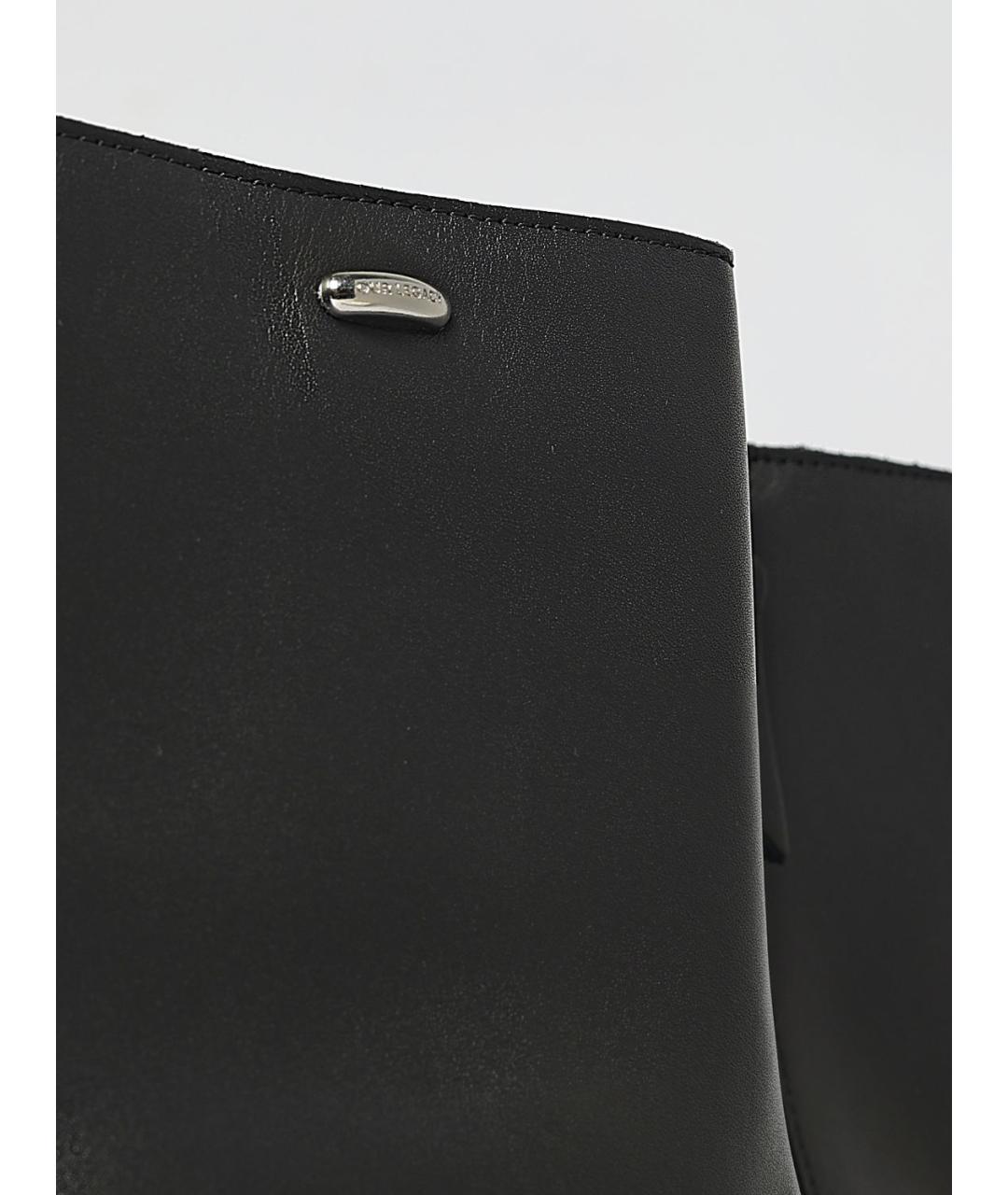 OUR LEGACY Черные кожаные высокие ботинки, фото 4