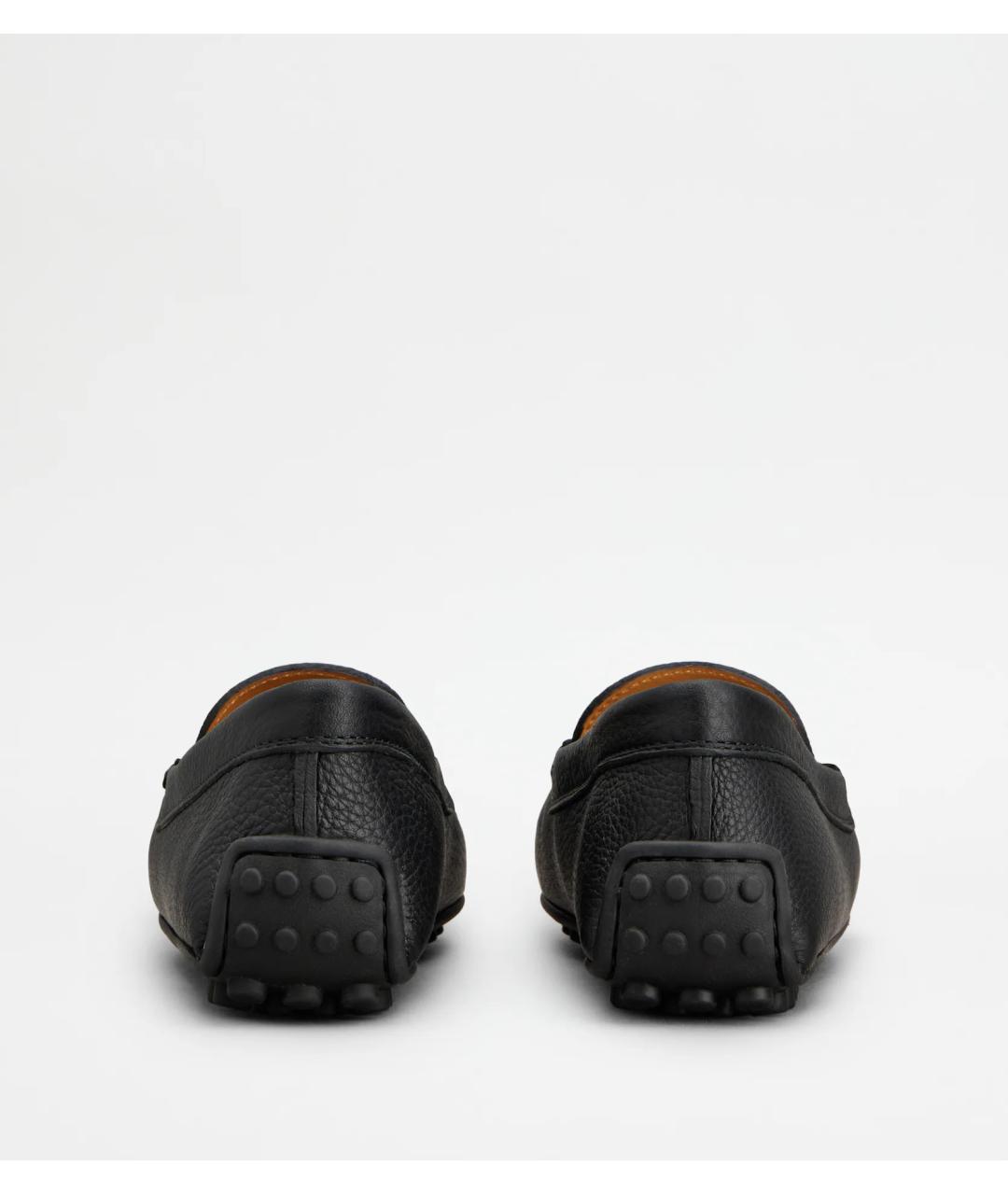 TOD'S Черные кожаные мокасины, фото 3