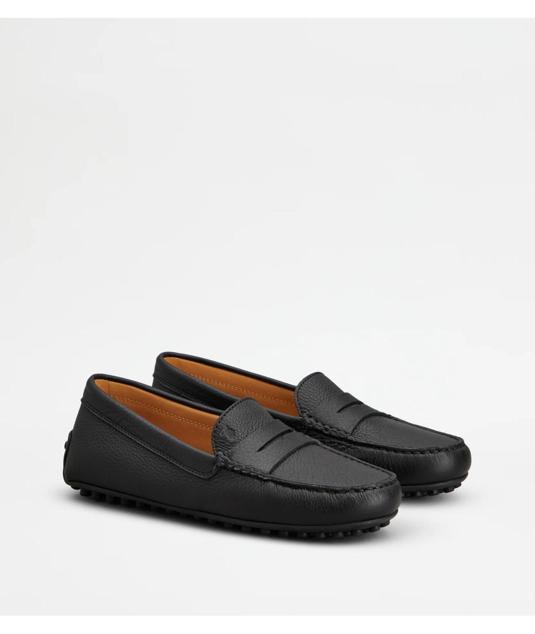 TOD'S Черные кожаные мокасины, фото 2