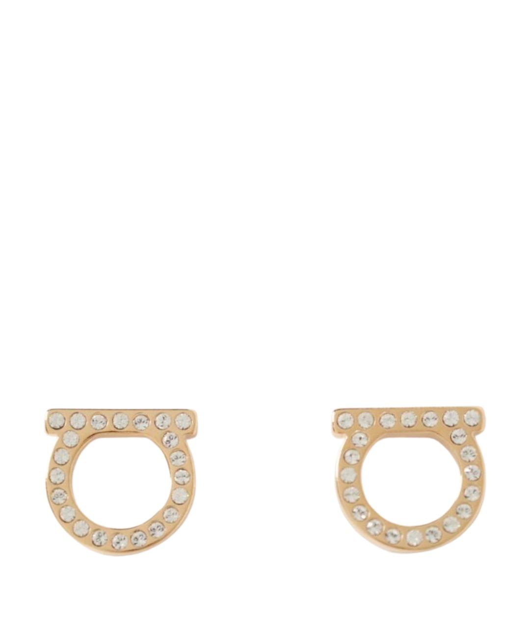 FERRAGAMO Золотые металлические серьги, фото 1