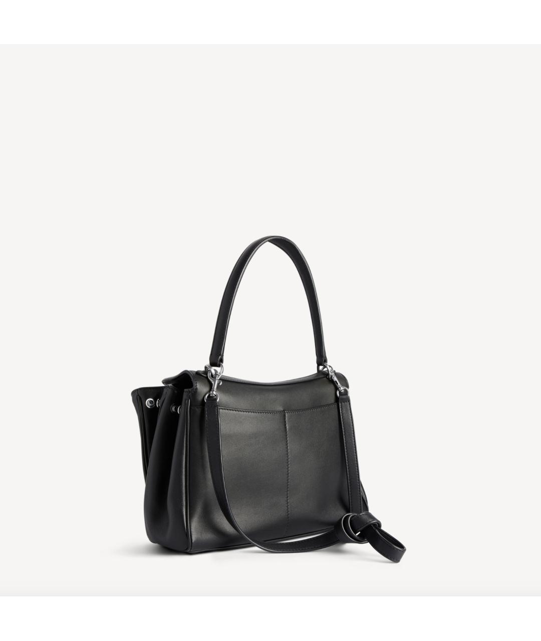 BALENCIAGA Черная кожаная сумка тоут, фото 3