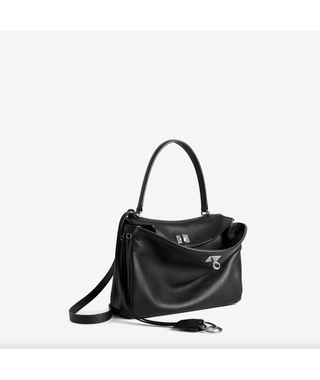 BALENCIAGA Черная кожаная сумка тоут, фото 2