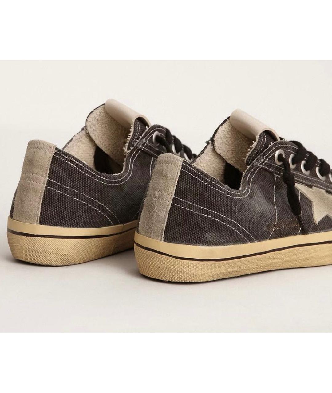 GOLDEN GOOSE DELUXE BRAND Черные текстильные кеды, фото 4