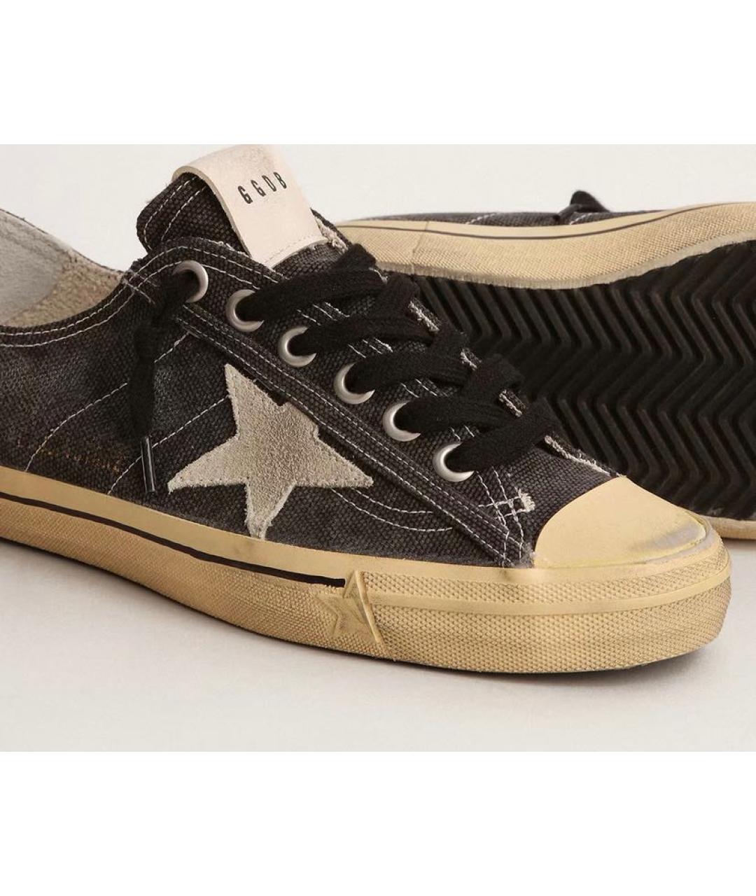 GOLDEN GOOSE DELUXE BRAND Черные текстильные кеды, фото 3