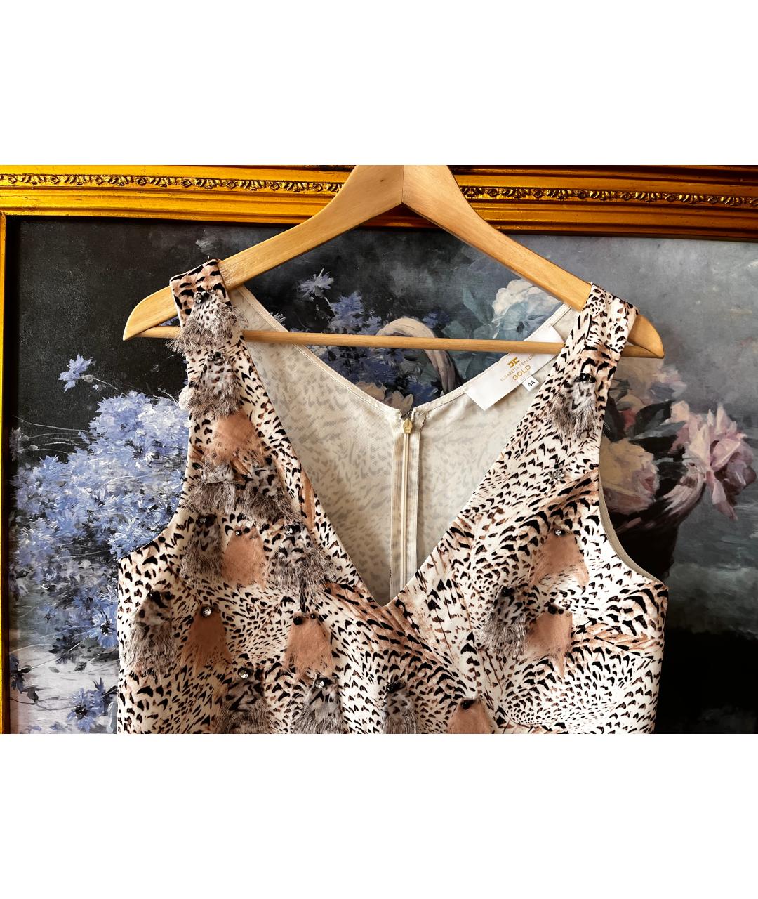 ELISABETTA FRANCHI Мульти полиэстеровое повседневное платье, фото 2