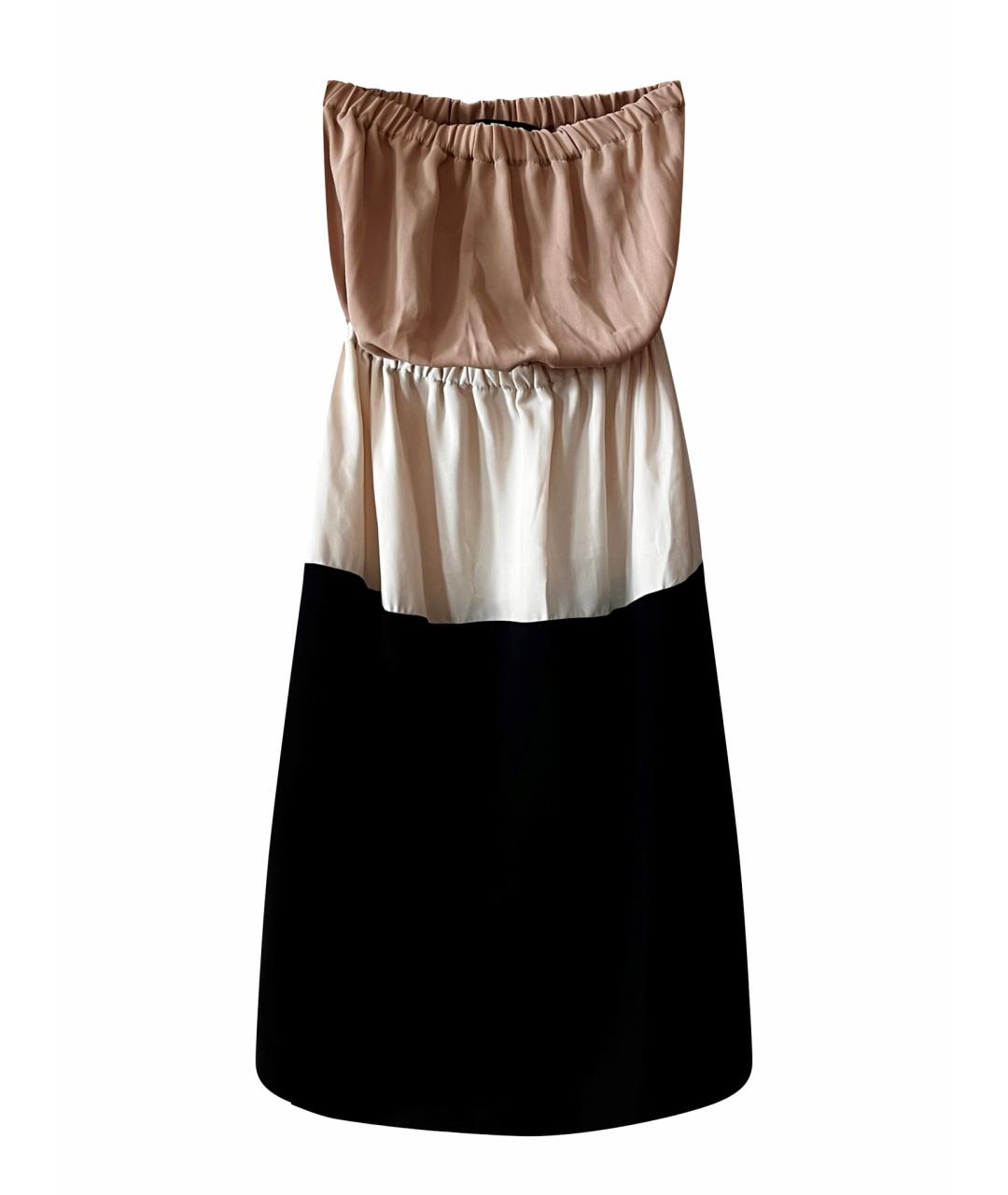 ELISABETTA FRANCHI Мульти полиэстеровое повседневное платье, фото 1