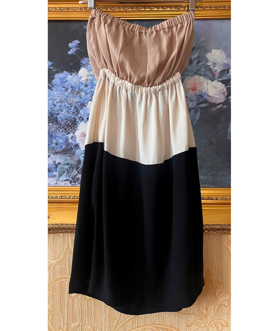 ELISABETTA FRANCHI Мульти полиэстеровое повседневное платье, фото 4