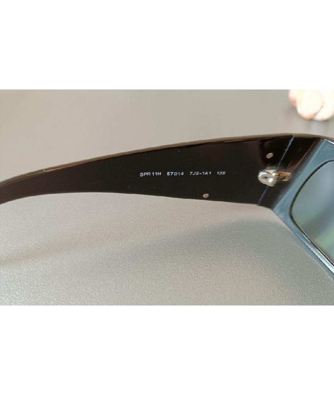 PRADA Антрацитовые пластиковые солнцезащитные очки, фото 6