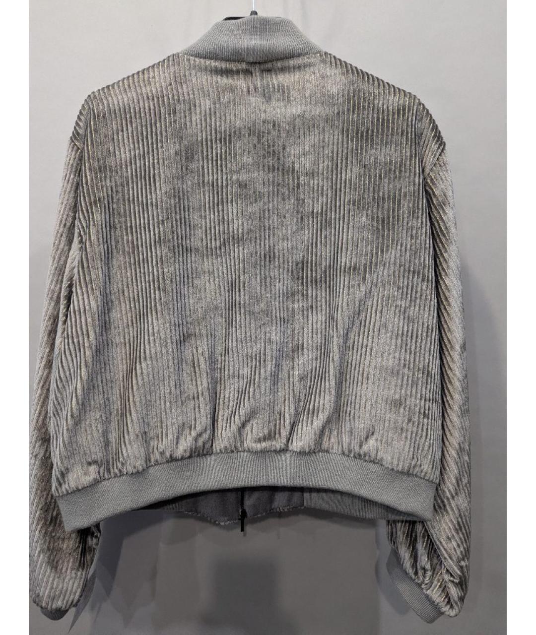 FABIANA FILIPPI Серый вискозный костюм с брюками, фото 5