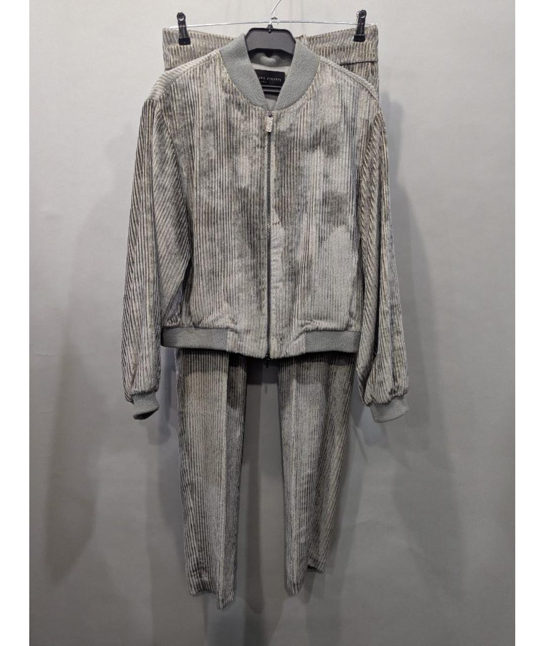 FABIANA FILIPPI Серый вискозный костюм с брюками, фото 7