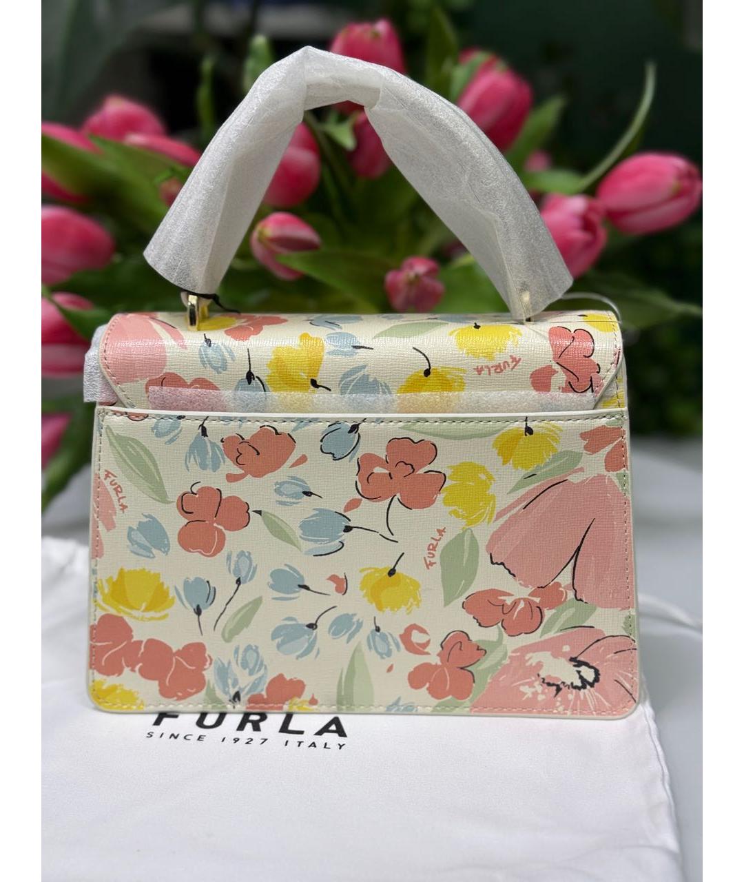 FURLA Мульти кожаная сумка с короткими ручками, фото 3