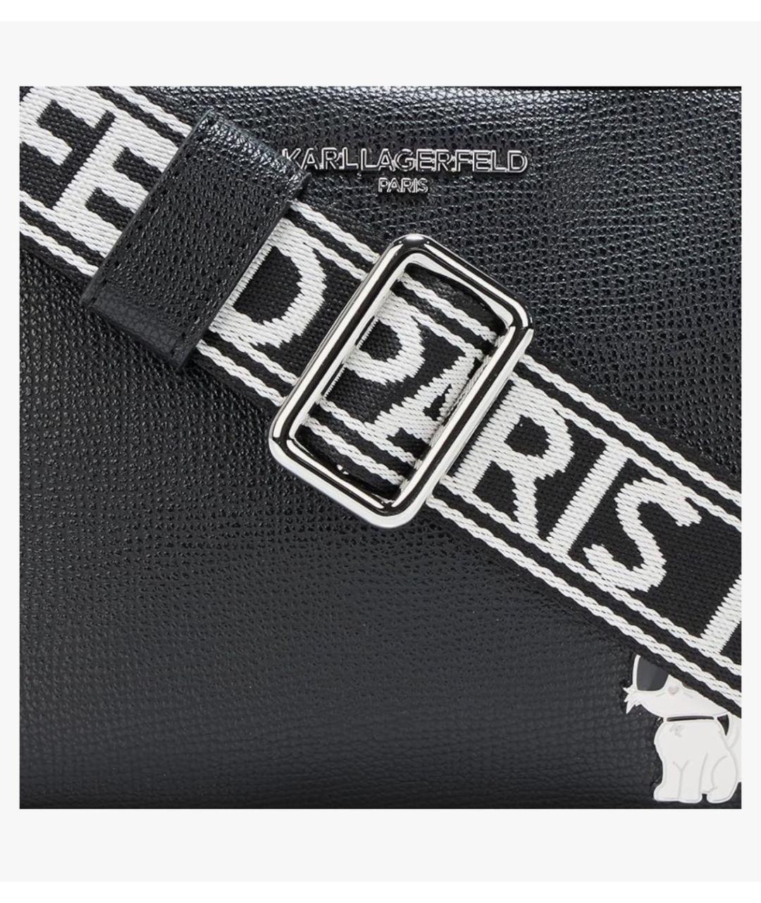 KARL LAGERFELD Черная сумка через плечо, фото 3