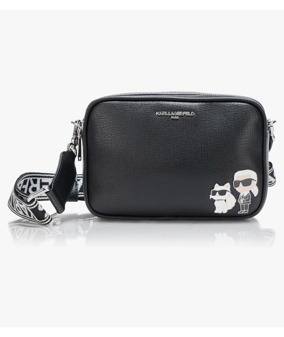 KARL LAGERFELD Черная сумка через плечо, фото 8