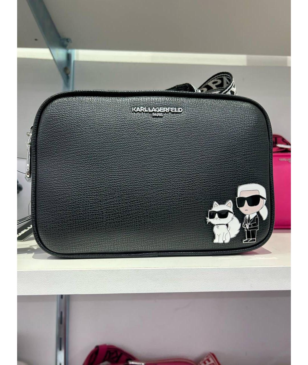 KARL LAGERFELD Черная сумка через плечо, фото 5