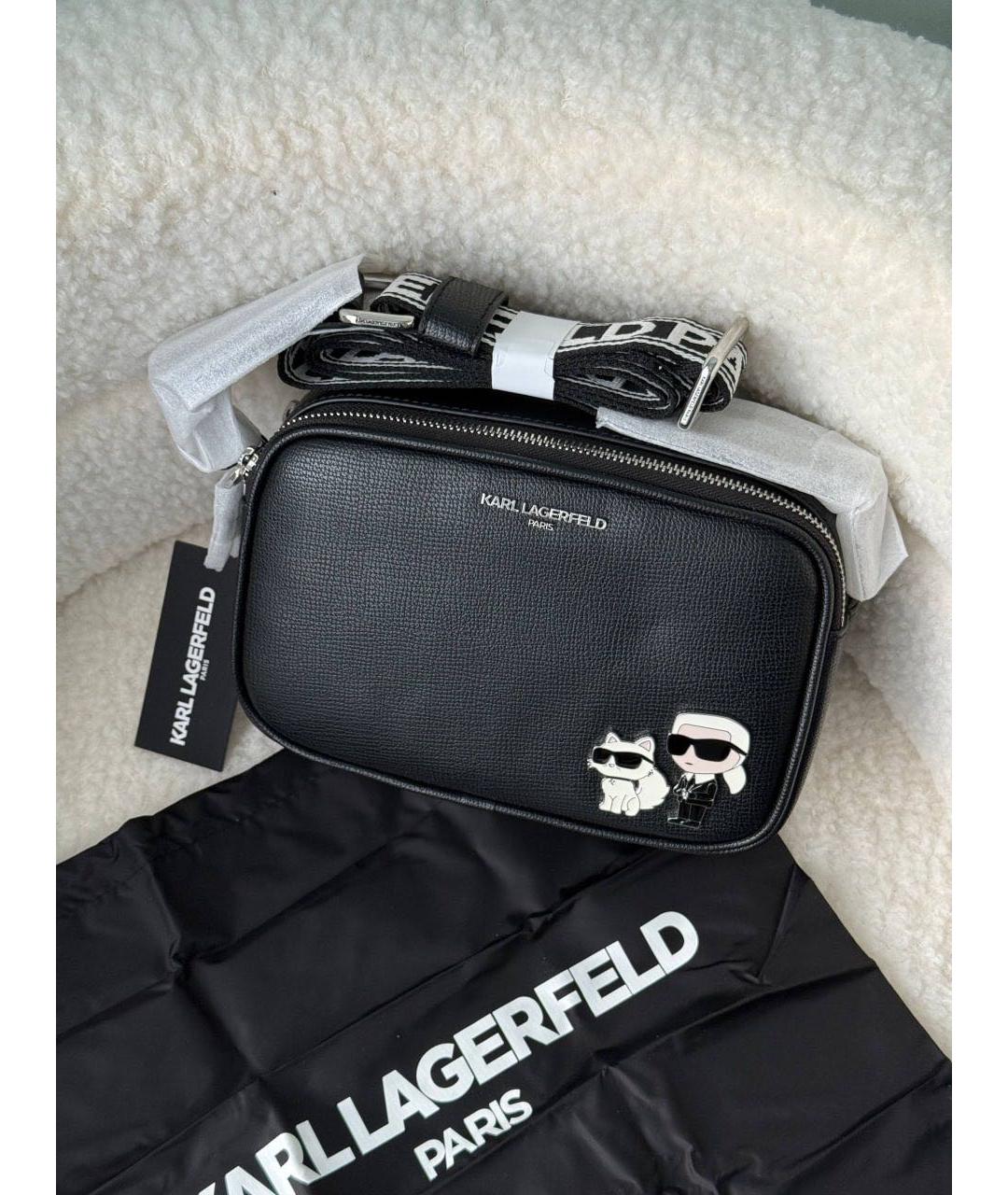 KARL LAGERFELD Черная сумка через плечо, фото 6