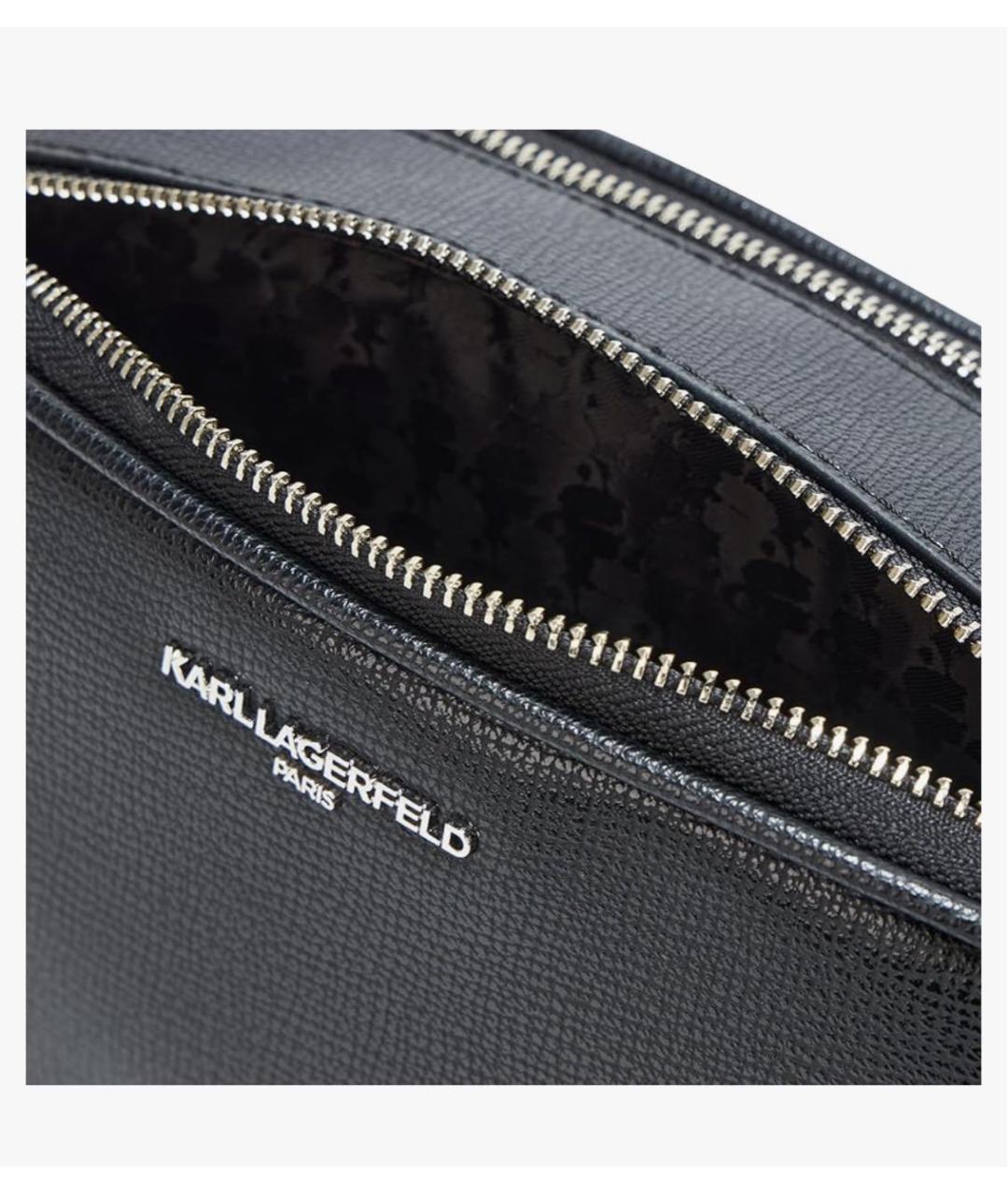 KARL LAGERFELD Черная сумка через плечо, фото 4