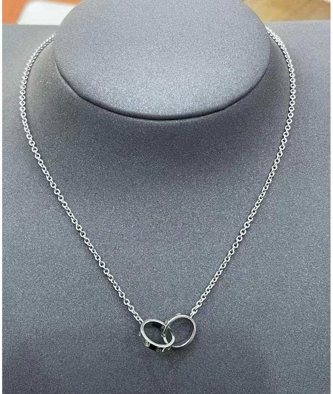 CARTIER Серебряное колье из белого золота, фото 2