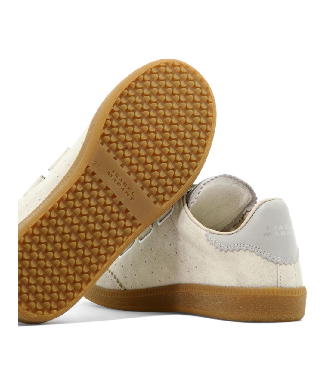 ISABEL MARANT Бежевые замшевые кеды, фото 4